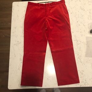 Ralph Lauren red corduroy straight leg chinos